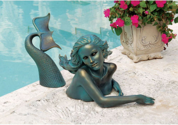 Meara The Mermaid Garden Swimmer Two Sculpted Pieces
